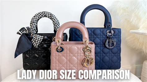 dior small size|lady Dior mini vs small.